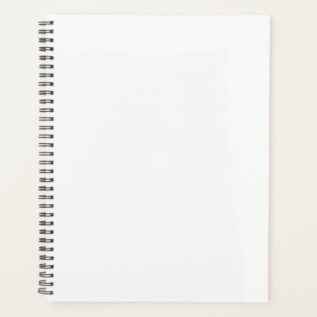 Standard (8,5" x 11"), Hardcover, Black Spiral Pl Planer (Vorderseite)