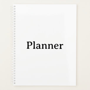 Standard 8,5" x 11" Hartcover, weiße Spirale Planer