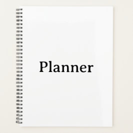 Standard 8,5" x 11" Softcover, schwarze Spirale Planer