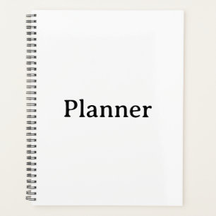 Standard 8,5" x 11" Softcover, schwarze Spirale Planer