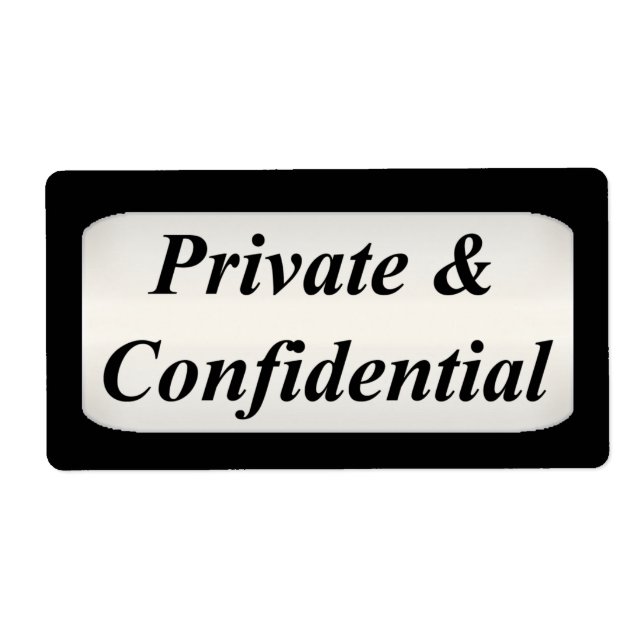 Standard Business Private Large Label (Vorne)