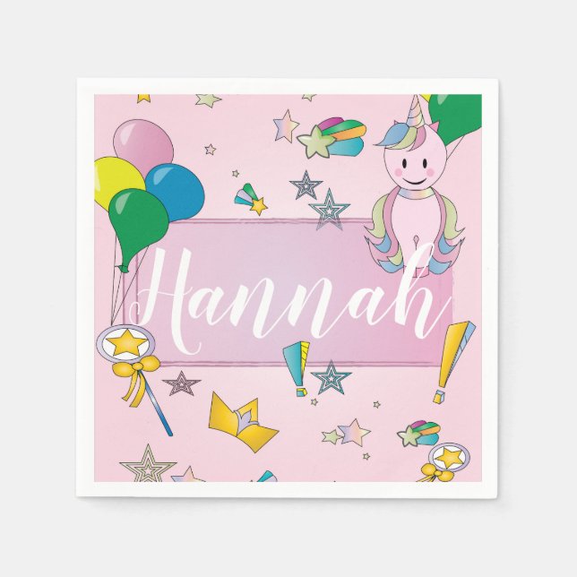 Standard-Cocktailpapier Napkins Unicoron Serviette (Vorderseite)