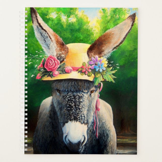 Standard-Donkey/Burro in Rose/daisy-Blume, dass Planer (Vorderseite)
