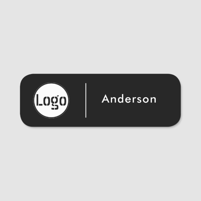 Standard-Firmenlogo Firmenname Name des Mitarbeite Namensschild (Vorderseite)