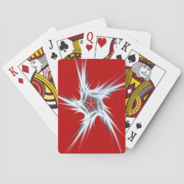 Standard-Index Abstrakte Rot/Weiß-Karten Spielkarten