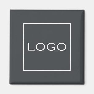 Standard individuelles Logo auf Anthrazitgrauem Hi Magnet