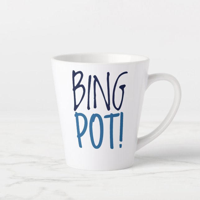 Standard Latte Mug - Bing Pot! (Droite)