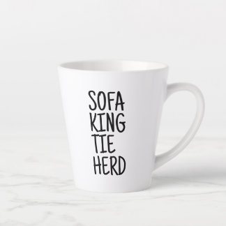 Standard Latte Tasse - Sofa King Tie Herd