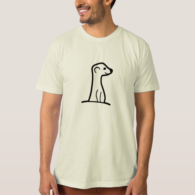 Standard MeerKat Shirt auf Bio Shirt (Vorderseite)