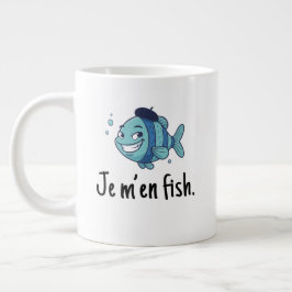 Standard Mug - Je m'en fish Jumbo-Tasse