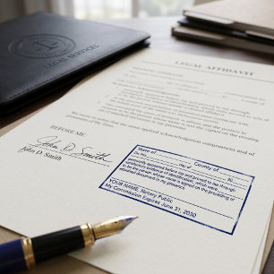 Standard Notar Unterschriftenzeuge Permastempel