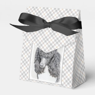 Standard Poodle Black Parti Painting - Dog Art Geschenkschachtel