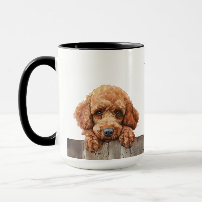 Standard Poodle Dog Tasse (Links)