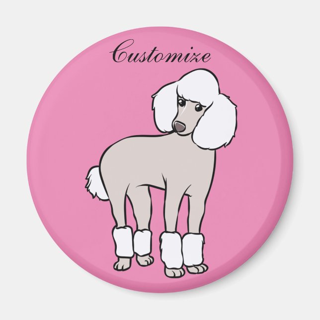 Standard Poodle Dog Thunder_Cove Magnet (Vorne)
