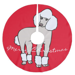 Standard Poodle Dog Thunder_Cove Polyester Weihnachtsbaumdecke