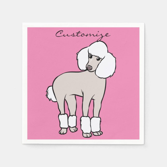 Standard Poodle Dog Thunder_Cove Serviette (Vorderseite)