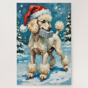 Standard Poodle Eisläufer Weihnachtsgeschenk Hut
