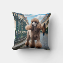 Standard Poodle Elegant Throw Kissen