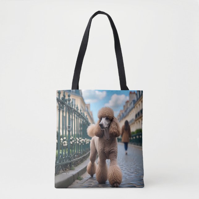 Standard Poodle Elegante Schultertasche Tasche (Vorderseite)