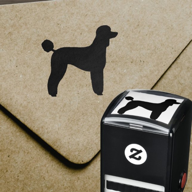 Standard Poodle Hunde Silhouette Permastempel (Von Creator hochgeladen)