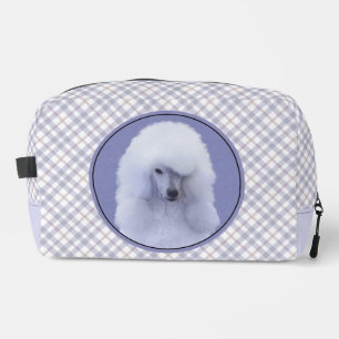 Standard Poodle Malerei White Original Dog Art Waschbeutel