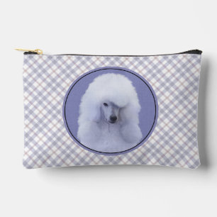 Standard Poodle Malerei White Original Dog Art Zubehörtasche