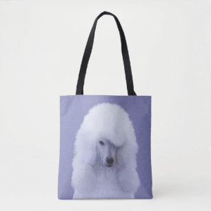 Standard Poodle White Painting - Original Dog Art Tasche