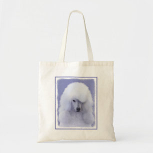 Standard Poodle White Painting - Original Dog Art Tragetasche