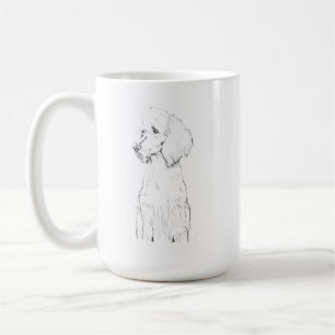 Standard Pudel-Hund Haustier-Porträt Kaffeetasse