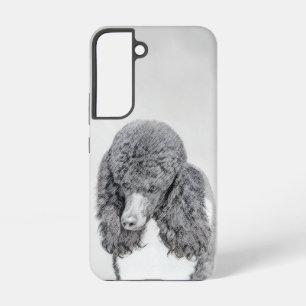 Standard Pudel Schwarz Parti Malerei - Hundekunst Samsung Galaxy Hülle