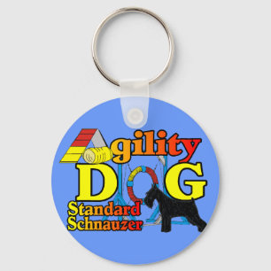 Standard_Schnauzer_Agility Schlüsselanhänger