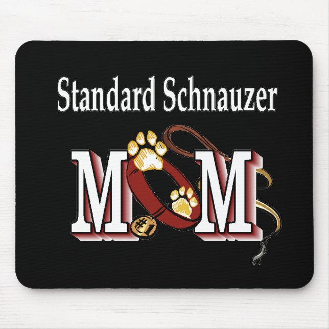 Standard Schnauzer MAMA Geschenke Mousepad (Vorne)