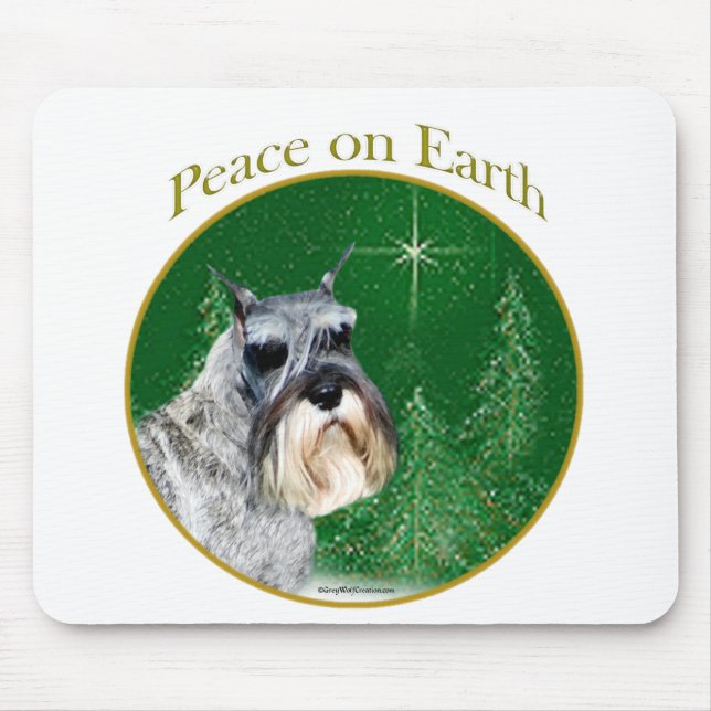 Standard Schnauzer Peace Mousepad (Vorne)