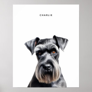 Standard Schnauzer Personalisiert Print Poster