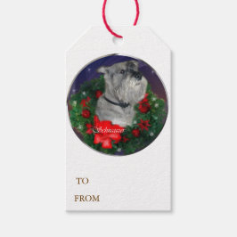 Standard Schnauzer Weihnachten Geschenkanhänger