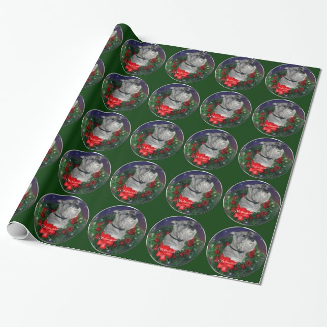 Standard Schnauzer Weihnachten Geschenkpapier (Ungerollt)