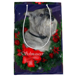 Standard Schnauzer Weihnachten Mittlere Geschenktüte