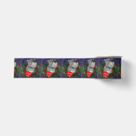 Standard Schnauzer Weihnachten Ripsband