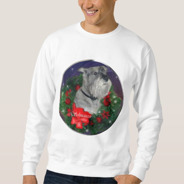 Standard Schnauzer Weihnachtsgeschenke Sweatshirt (Vorderseite)