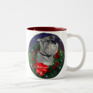 Standard Schnauzer Weihnachtsgeschenke Zweifarbige Tasse