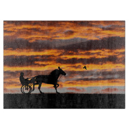 Standard Trottinf Racehorse Cutting Board Schneidebrett