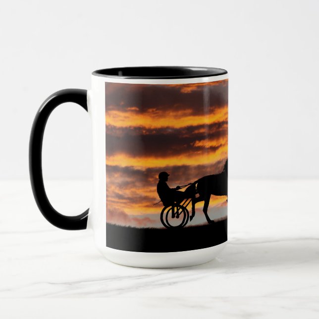 Standard-Trotting-Racehorse-Tasse Tasse (Links)