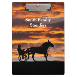 Standard-Trotting-Racehorse-Zwischenablage Klemmbrett