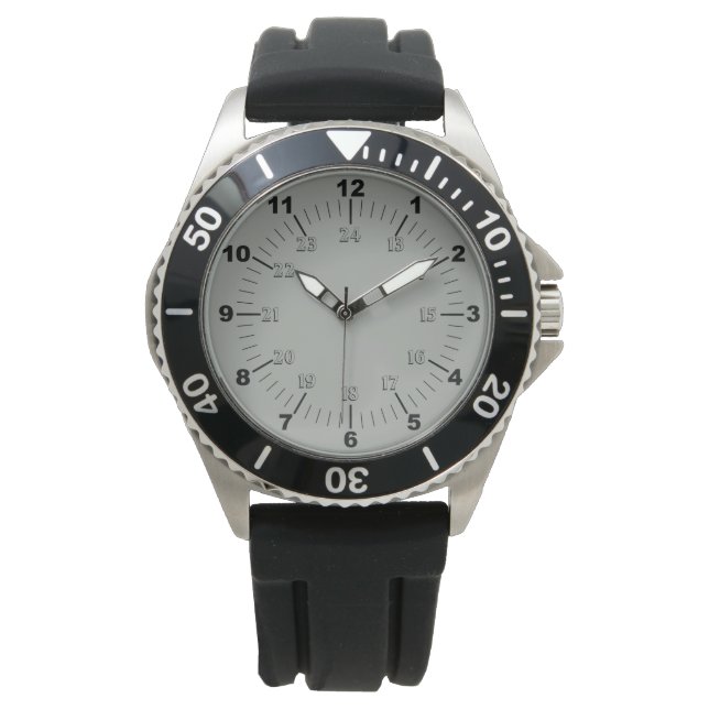 Standard- und Militärzeit Armbanduhr (Vorderseite)