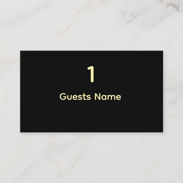 Standard Wedding Place Card Size Visitenkarte (Vorderseite)