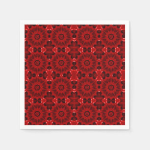 Standardgeometrie mit Scarlet rot Serviette