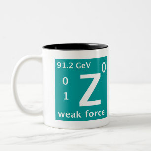 Standardmodell (schwache Kraft z) Zweifarbige Tasse