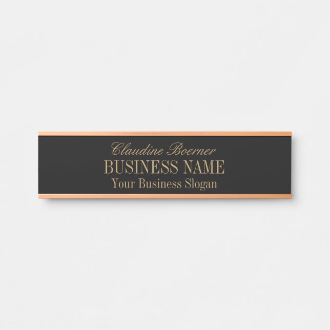 Standardnamensplatte für Künstler Türschild (Vorderseite )