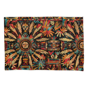 Standardpillowcase "Aztec Dream" mit weichem Cyan Kissenbezug