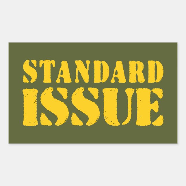 STANDARDPROBLEME RECHTECKIGER AUFKLEBER (Vorderseite)